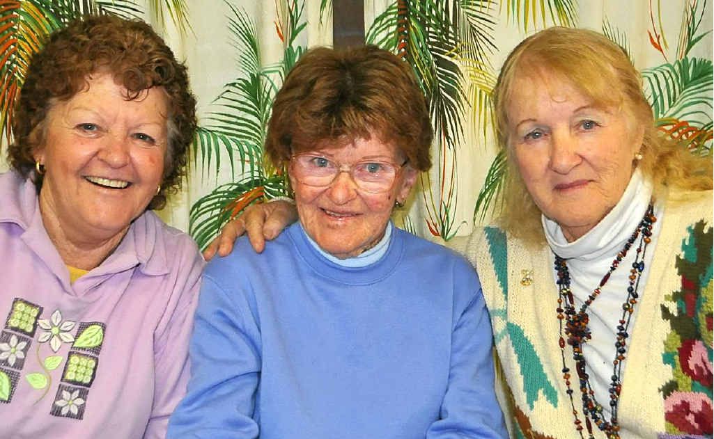 Maria Bartholomew, her mother Daphne Baker and aunt Sharna Joslyn support the Leukaemia Foundation’s cause. Maria Bartholomew, her mother Daphne Baker and aunt Sharna Joslyn support the Leukaemia Foundation’s cause.